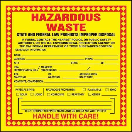 Accuform Safety Sign MHZWCAPSP - product photo 1