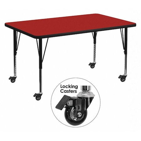 Flash Furniture Office Furniture XU-A3672-REC-RED-T-P-CAS-GG - product photo 1