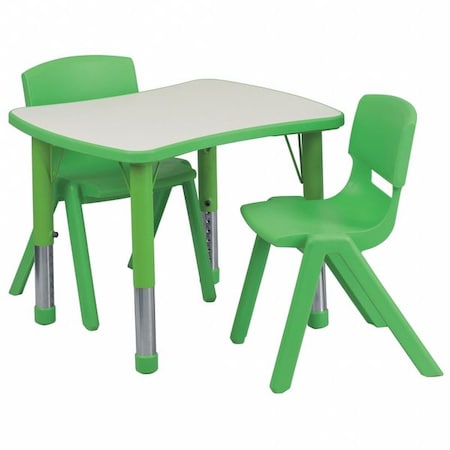 Flash Furniture Office Furniture YU-YCY-098-0032-RECT-TBL-GREEN-GG - product photo 1
