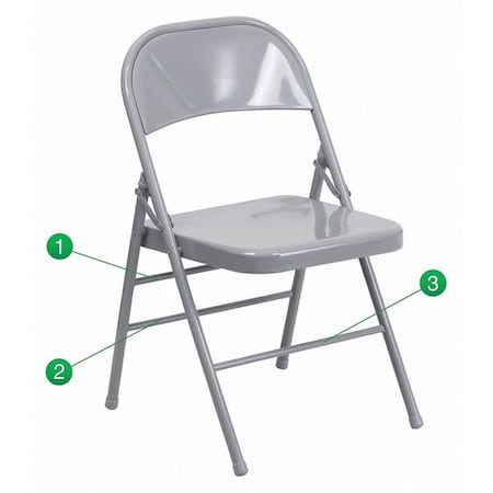 Flash Furniture Office Furniture HF3-MC-309AS-GY-GG - product photo 1