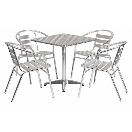 Flash Furniture Kitchen Furniture TLH-ALUM-28SQ-017BCHR4-GG - product photo 1