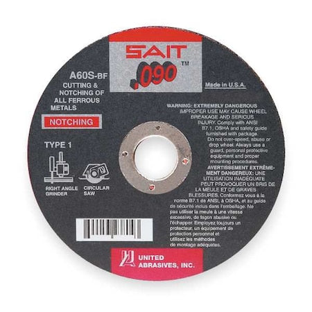 United Abrasives/sait Grinding Wheel 23804 - product photo 1
