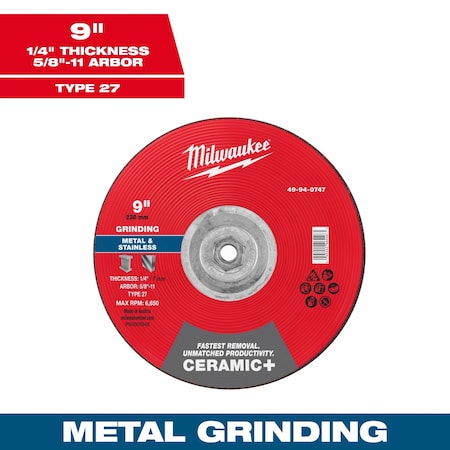 Milwaukee Tool Grinding Wheel 49-94-0747 - product photo 1