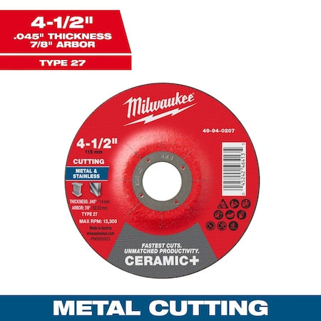 Milwaukee Tool Grinding Wheel 49-94-0207 - product photo 1
