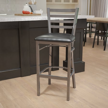 Flash Furniture Kitchen Furniture 2-XU-DG697BLAD-CLR-BAR-BLKV-GG - product photo 1