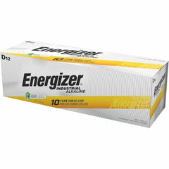 Energizer EN95 Industrial D Alkaline Battery, 1.5V DC, Pack of 12