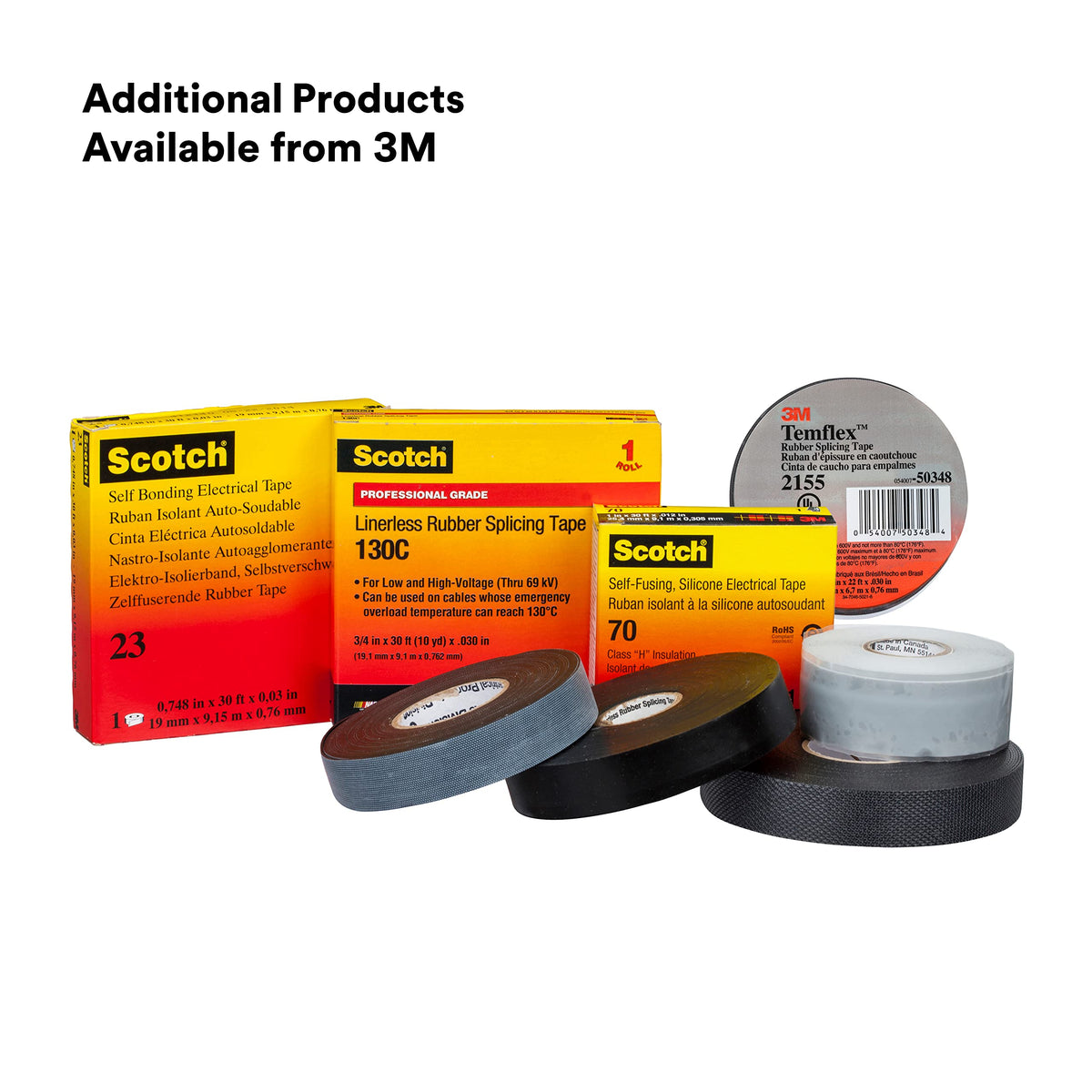 3M Adhesive Tapes 70, 1 in x 30 ft – view 7