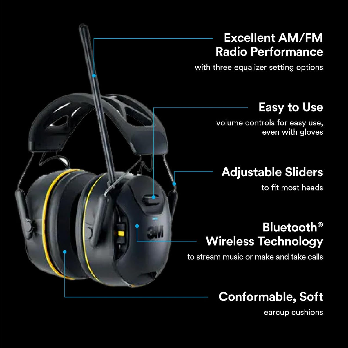 3M Safety Earmuff 90572-DC, Standard – view 6