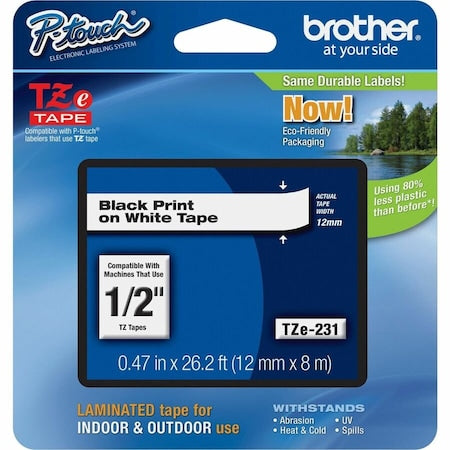 Brother Safety Sign TZE231G - product photo 1