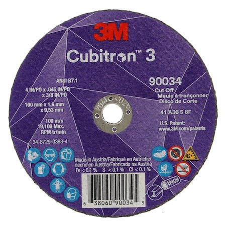 3M Cubitron Grinding Wheel 90034 - product photo 1