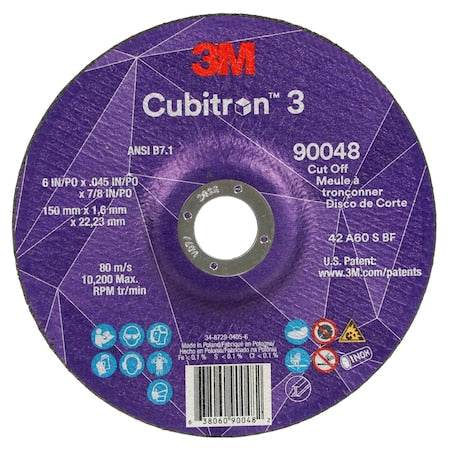 3M Cubitron Grinding Wheel 90048 - product photo 1