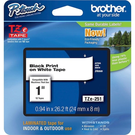 Brother Safety Sign TZE251G - product photo 1