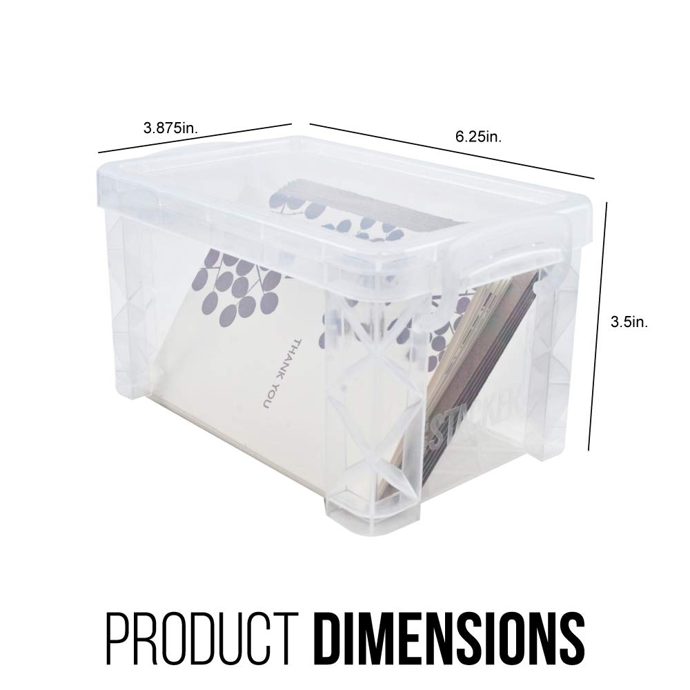 ADVANTUS Storage Box 40307, 3" x 5", 6 Count – view 3