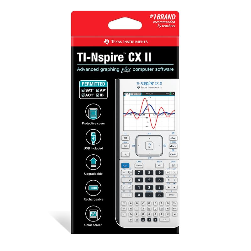 Texas Instruments Calculator NSCX2/TBL/1L1/A, 7.5" x 3.3" x 0.4" – view 5