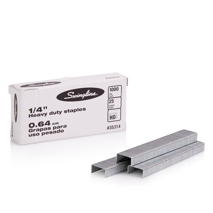 Rexel Hardware Staple SWI35314, 1/4" (25 Sheet), 1000 Count