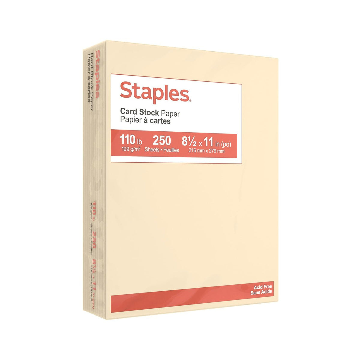 Staples Card Stock 49703, 8.5-Inch X 11-Inch, 250 Count
