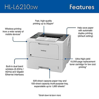 Brother Printer HLL6210DW, One Size – view 3