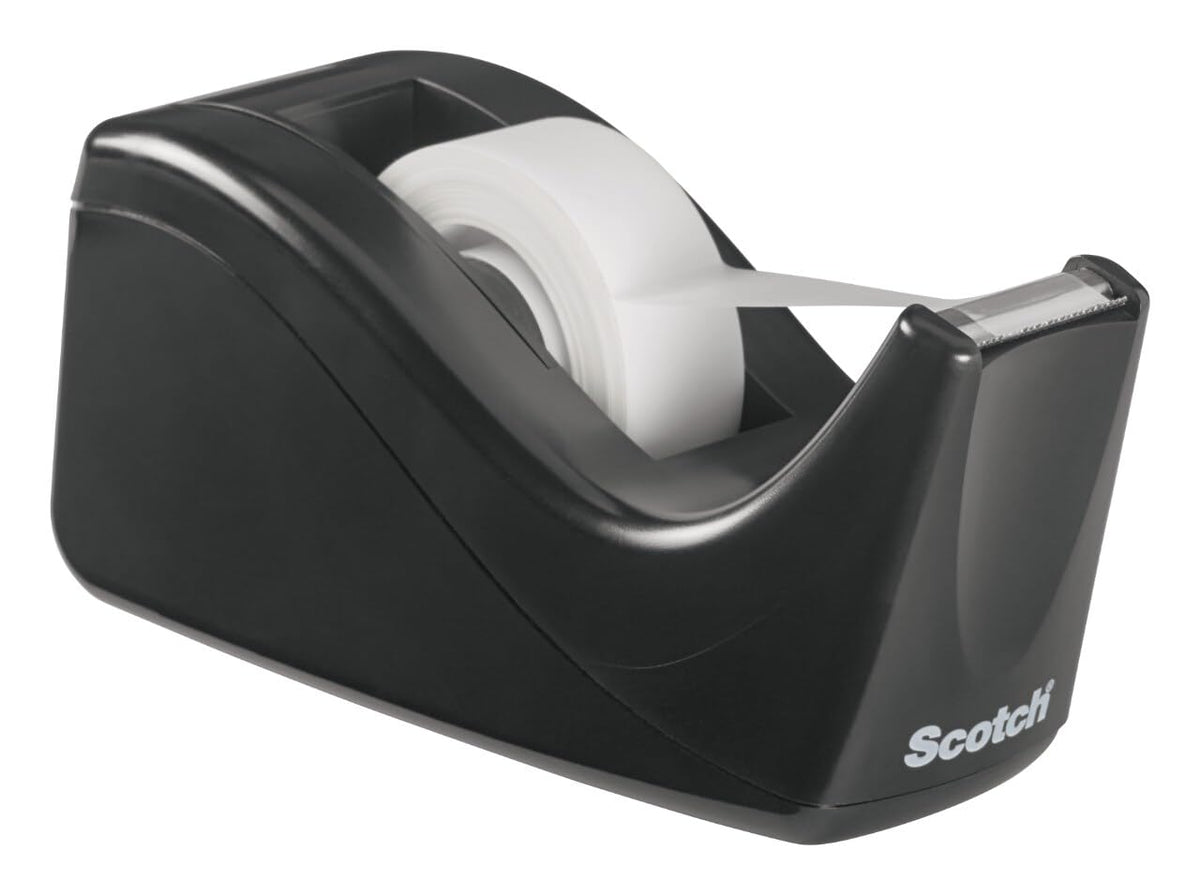 Scotch Tape Label Dispenser C60-BK, Up To 3/4 In