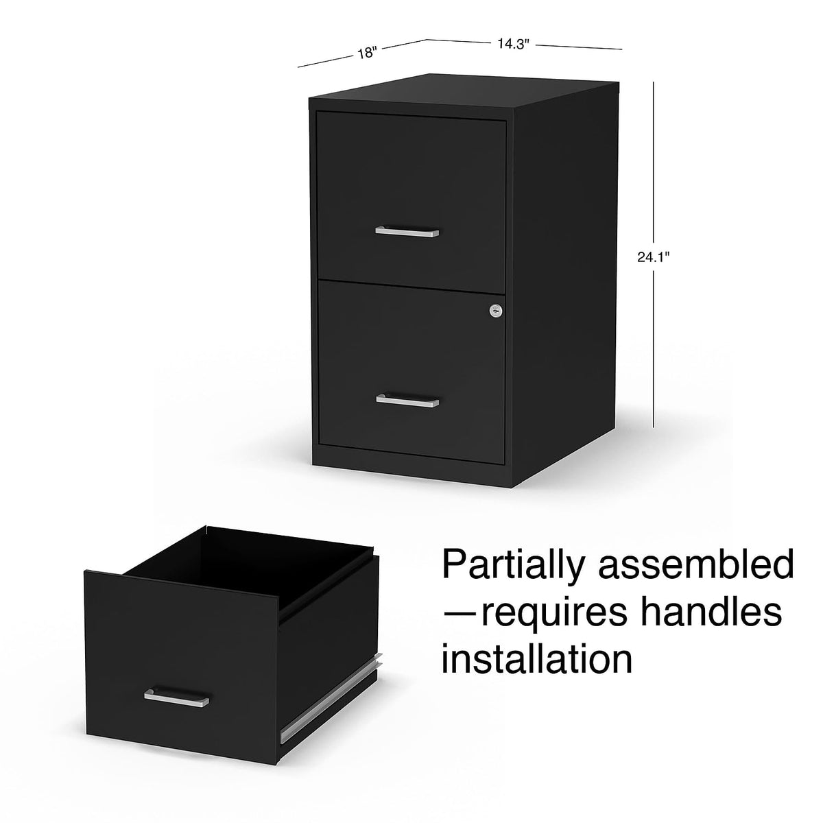 Staples Cabinet 52150, 18.9 in D x 14.3 in W x 24.1 in H – view 7