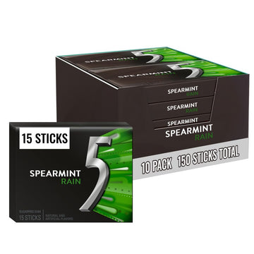 5 Gum Chewing Gum WRIWMW51404, 15 Count (Pack of 10), 150 Count