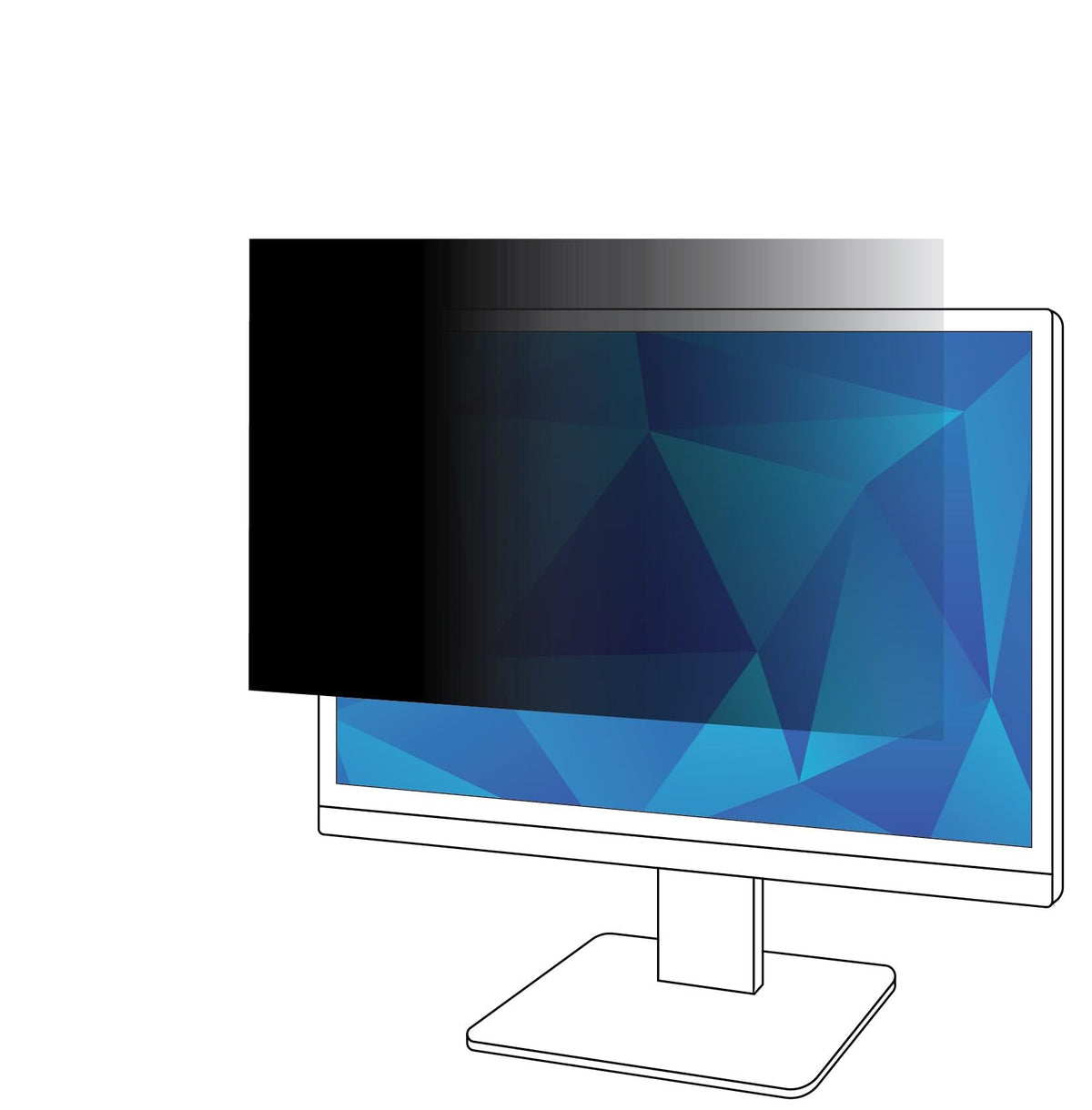 3M Screen Protector 3MPF215W9B, 18 3/4 x 10 9/16 Inch