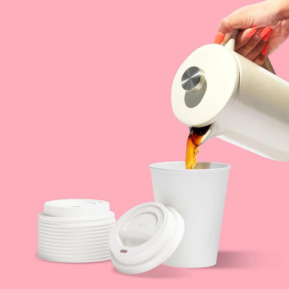 Perk Container Lid PK54369CT, for 10/12/16 Oz. Cups, 500 Count – view 6