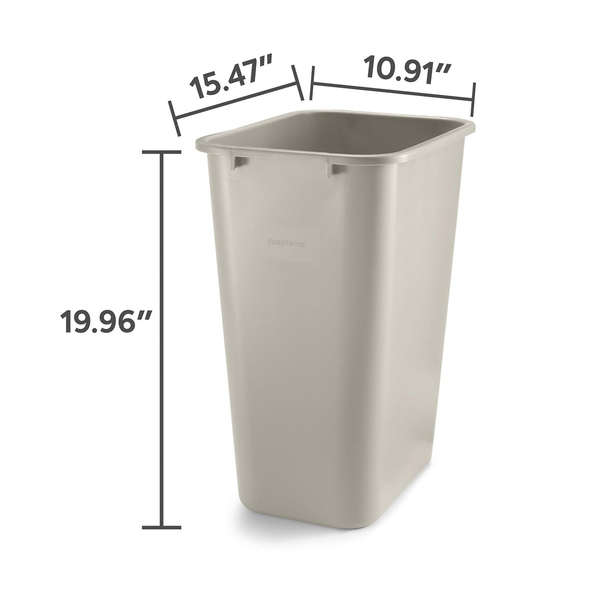 COASTWIDE Trash Can BPR28706/22180, 10 Gal. – view 5