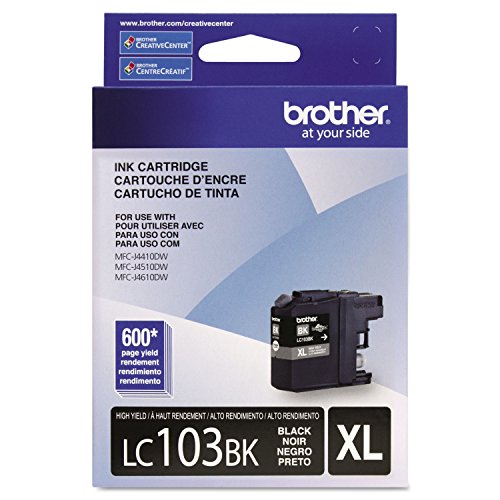 Brother Inkjet Printer Ink LC103BK, 1 Count – view 2