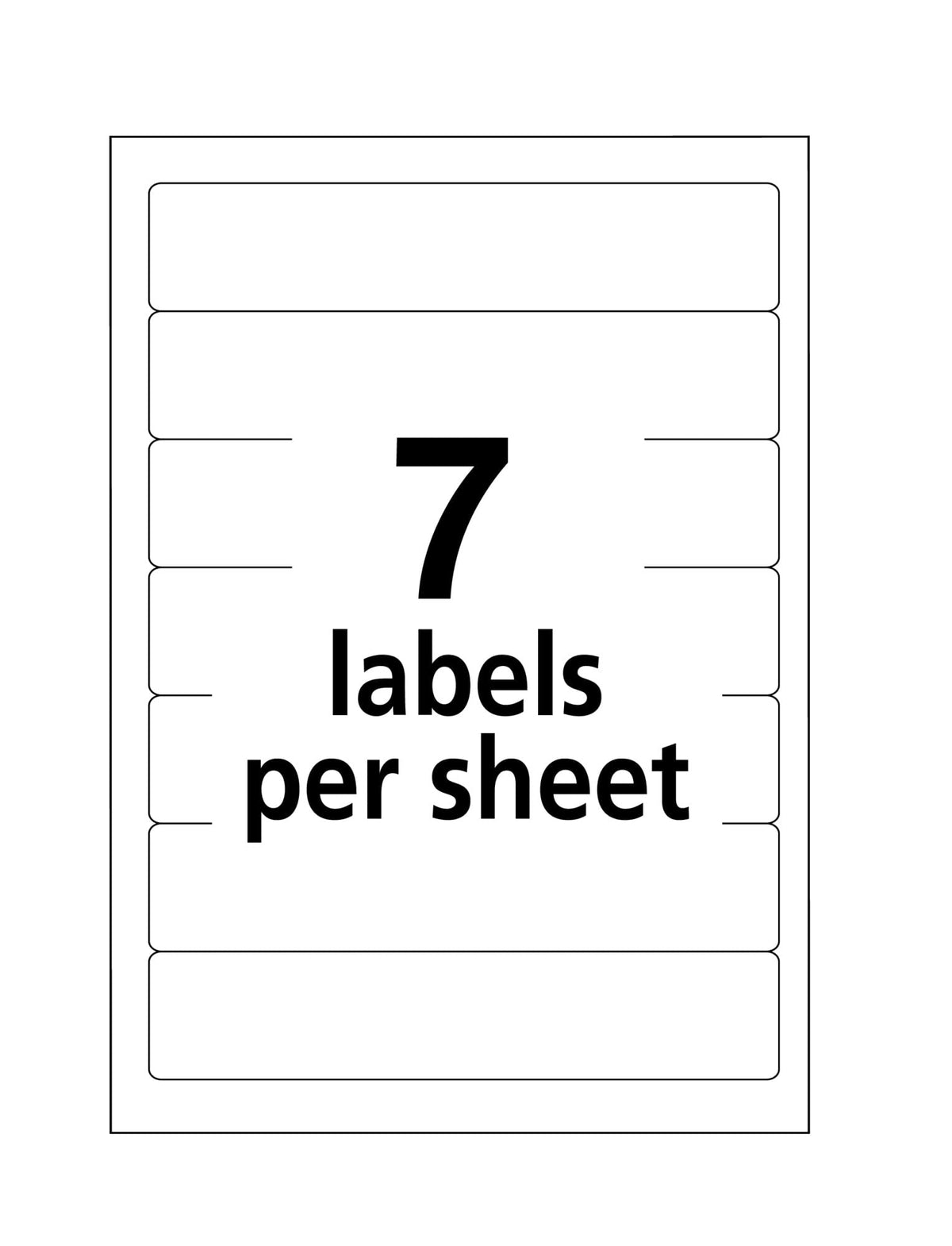 Avery Label 5215, 1/3 Cut, 252 Count – view 5