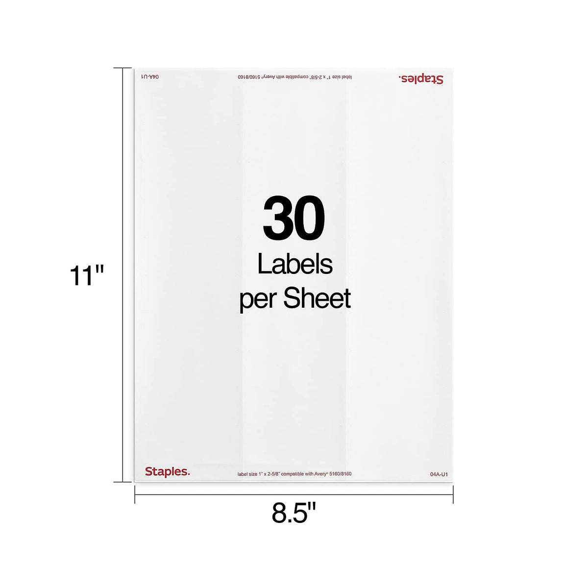 Staples Label ST18054-CCVS, 1*2.375 in, 2250 Count – view 2