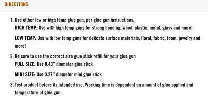 GORILLA Hot Glue Gun 3027502, 4" Sticks 75 Count – view 8