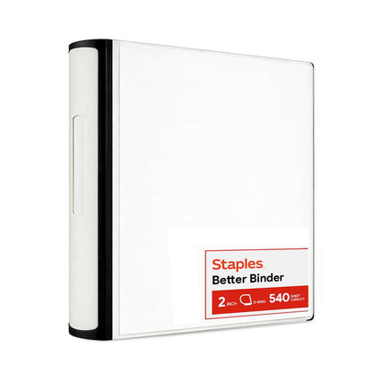 STAPLES Storage Binder 13401/55873, 2-Inch
