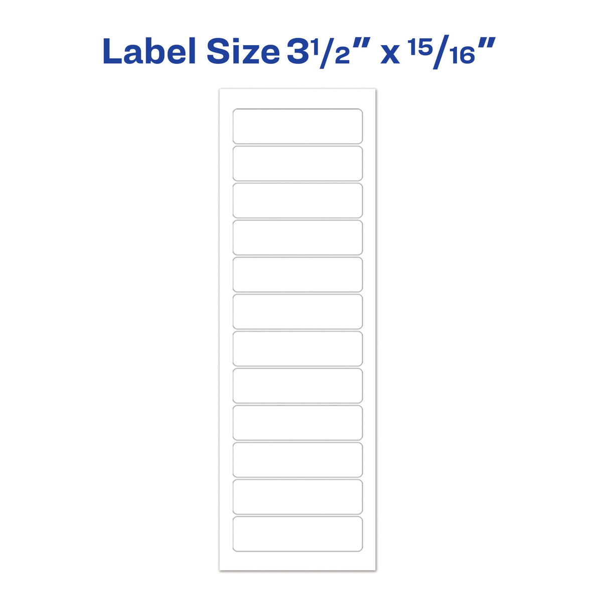 Avery Label 4013, 15/16" x 3 1/2" – view 6