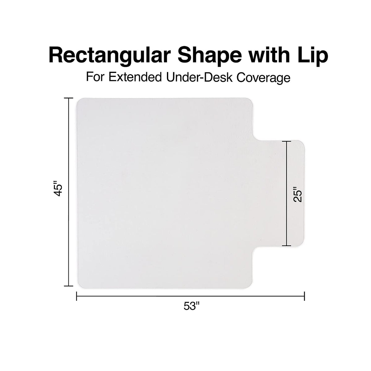 Staples Chair Mat 20231-CC, 45" x 53" – view 5