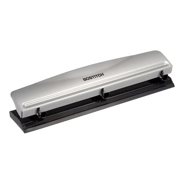Bostitch Hole Punch HP12, 12 Sheet Silver