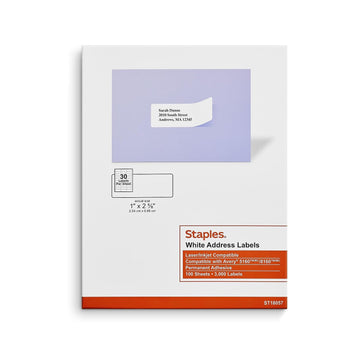 Staples Label ST18057-CCVS, 1*2.375 in, 6000 Count
