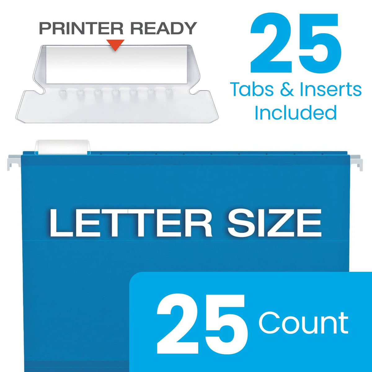 Pendaflex File Folder 04152 1/5 BLU, Letter, 25 Count – view 6