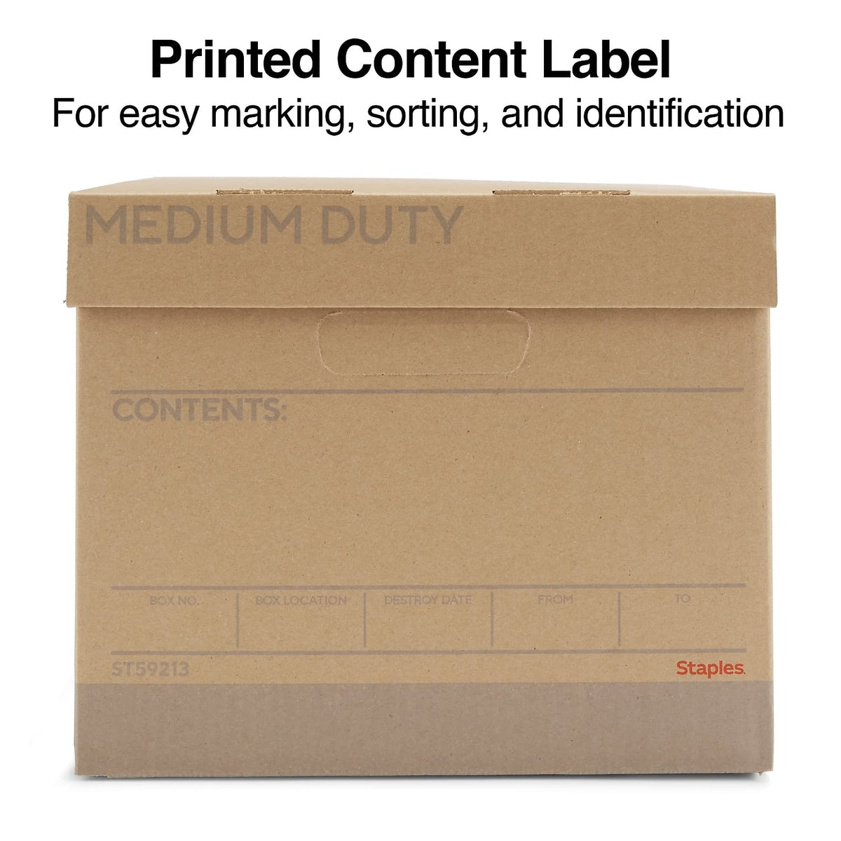 Staples Storage Box 2489303, 12 Pack – view 5