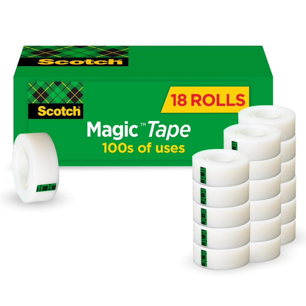 Scotch Adhesive Tapes 810K18CP, 18 Rolls