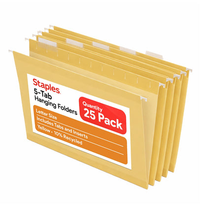Staples File Folder 163519, 25 Count