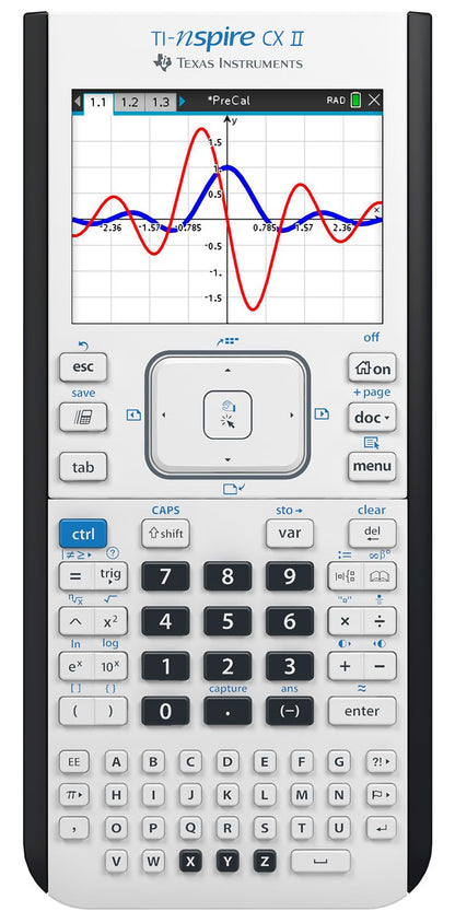 Texas Instruments Calculator NSCX2/TBL/1L1/A, 7.5" x 3.3" x 0.4"