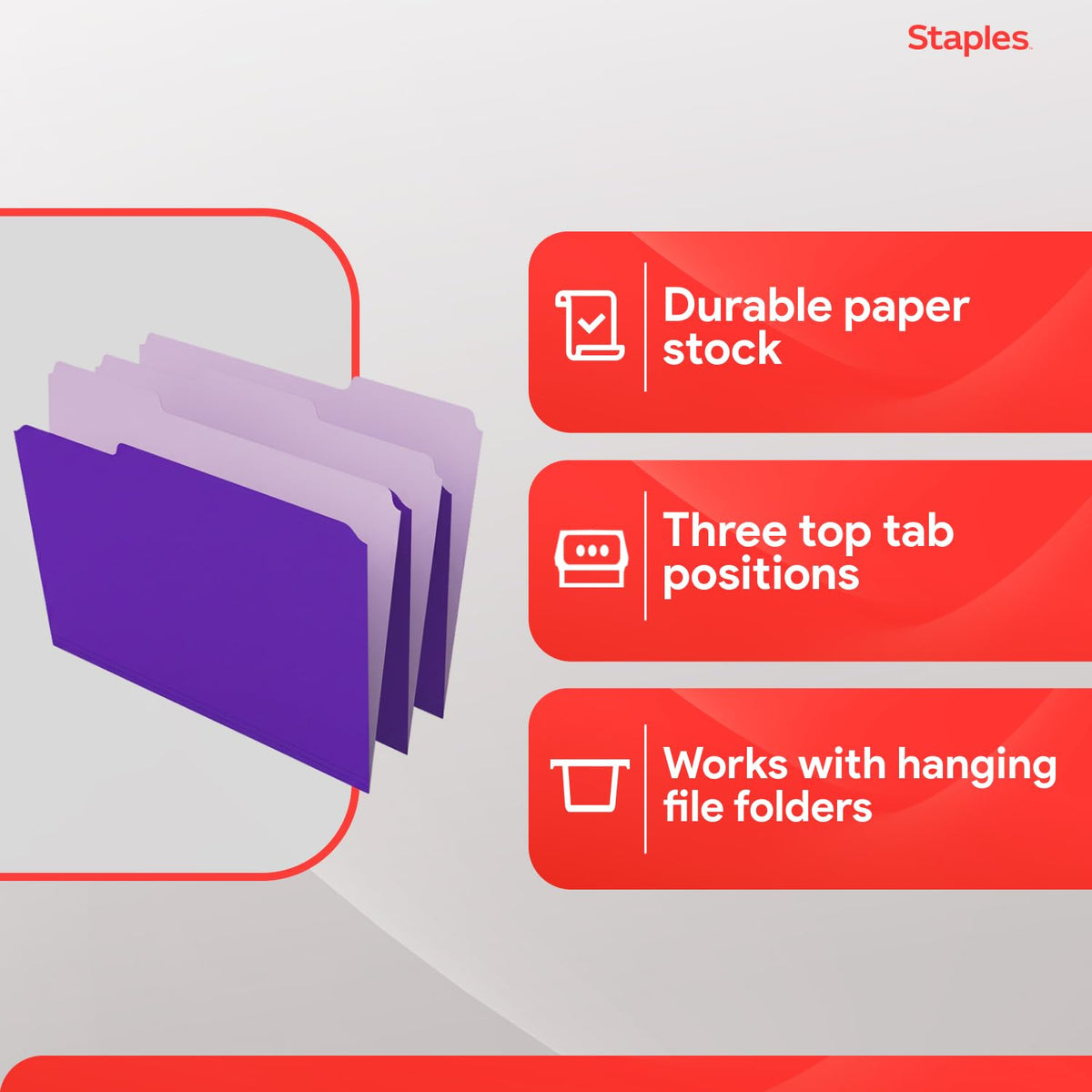 Staples File Folder ST535559-CC, 100 Pack – view 4