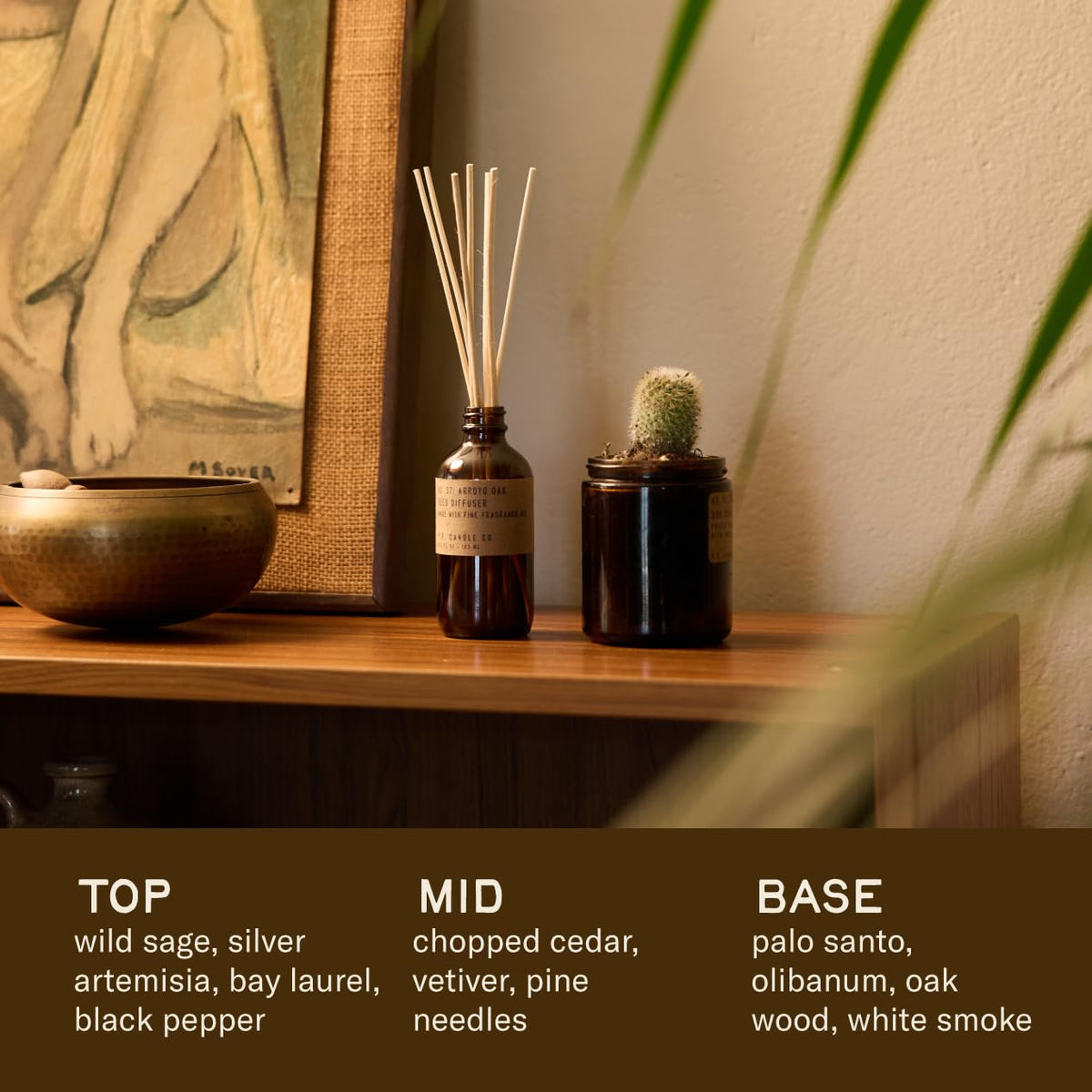 P.F. Candle Co. Aroma Diffuser RD, 3.5 fl oz, Arroyo Oak – view 2