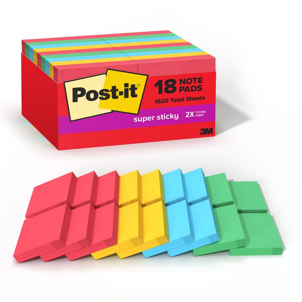 Post-it Self Stick Note 622-18SSAN-CP, 4.1 x 3.6 in