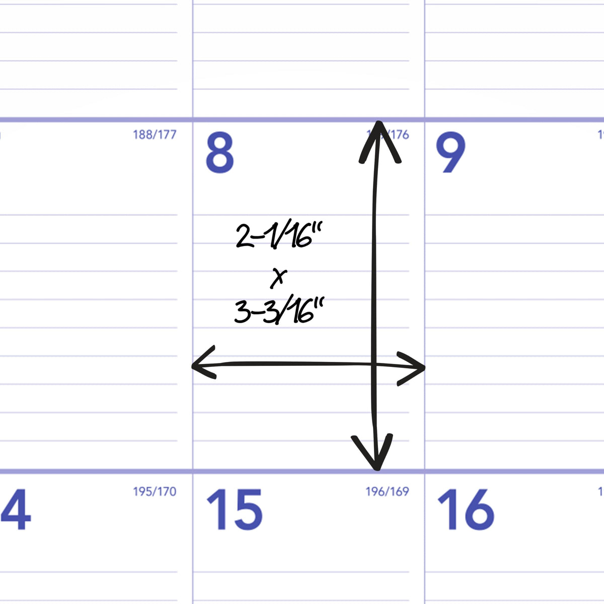 AT-A-GLANCE Calendar AY328, 15.5"W x 22-3/4"H – view 5