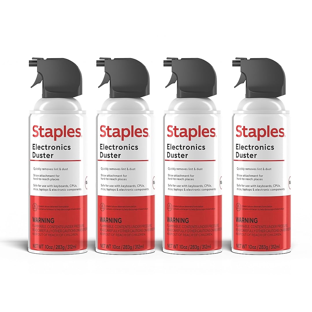 Staples Canned Air SPL10EN-4, 4 Count