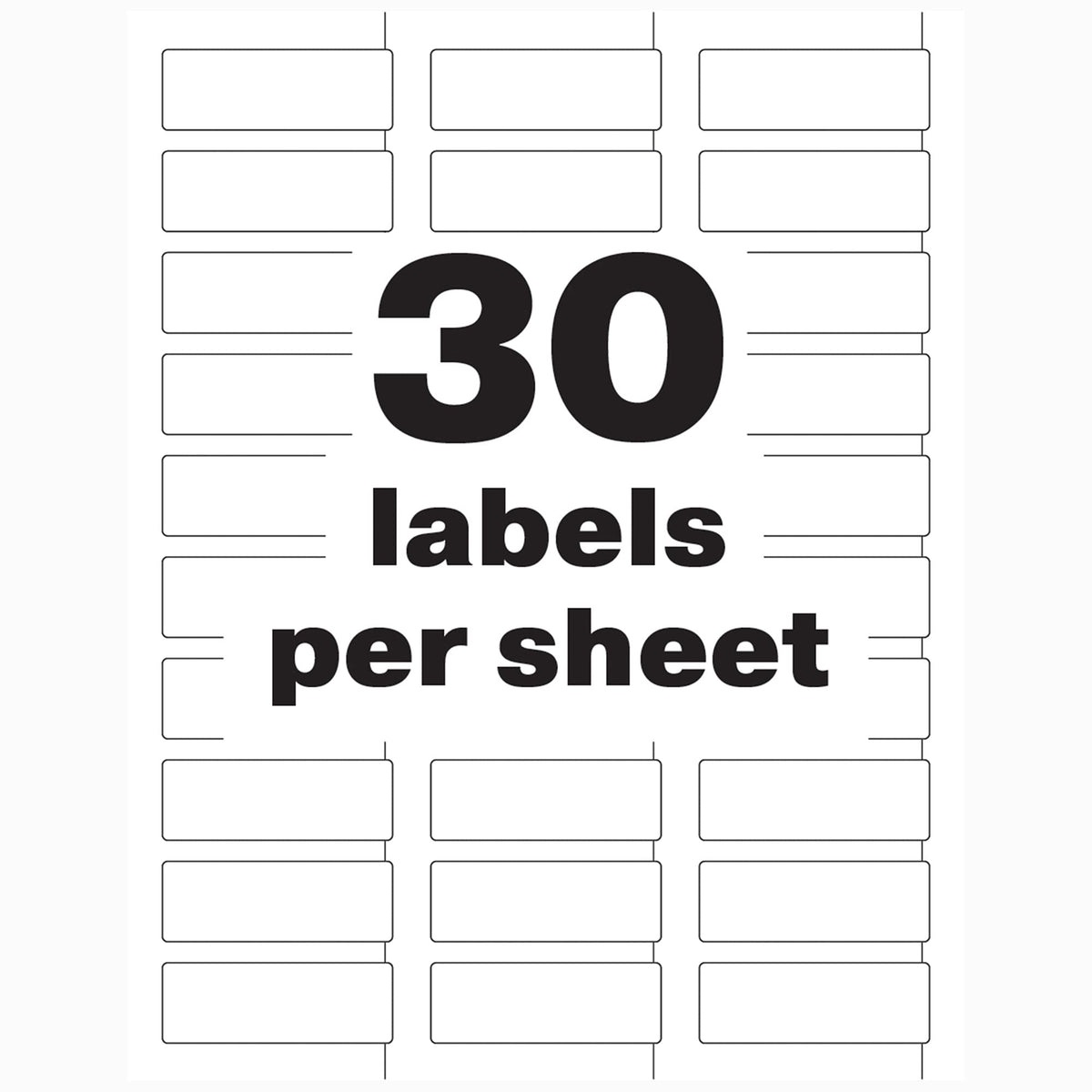 Avery Label 61526, 3/4" x 2" – view 6