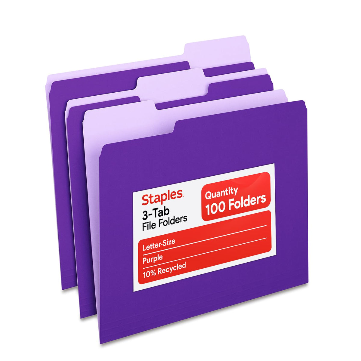 Staples File Folder ST535559-CC, 100 Pack