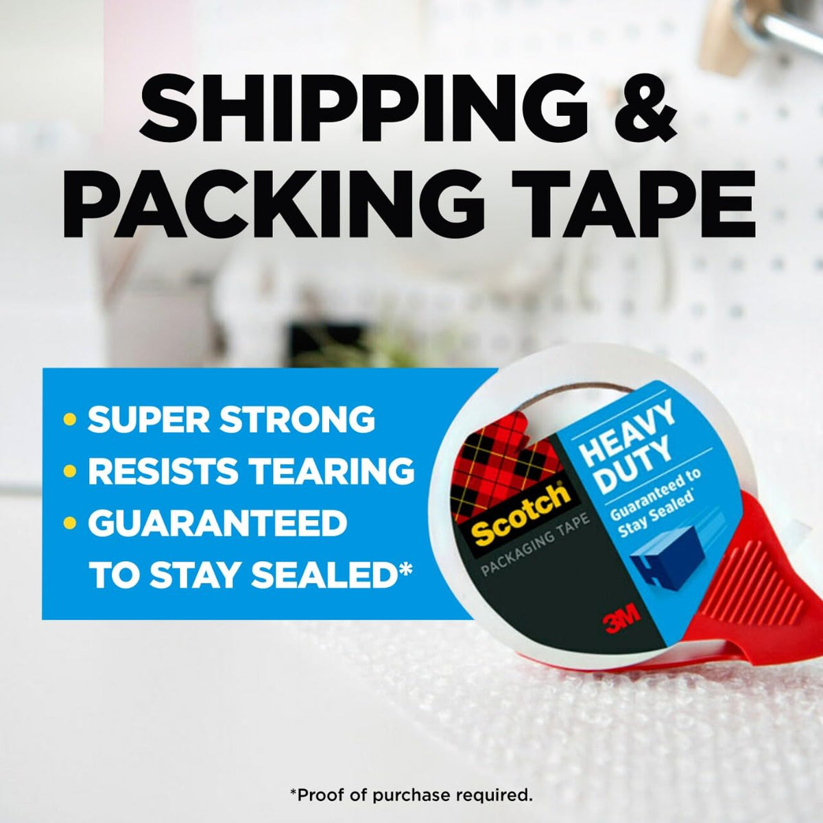 Scotch Adhesive Tapes 3850-4RD-6GC, 4 Rolls – view 2