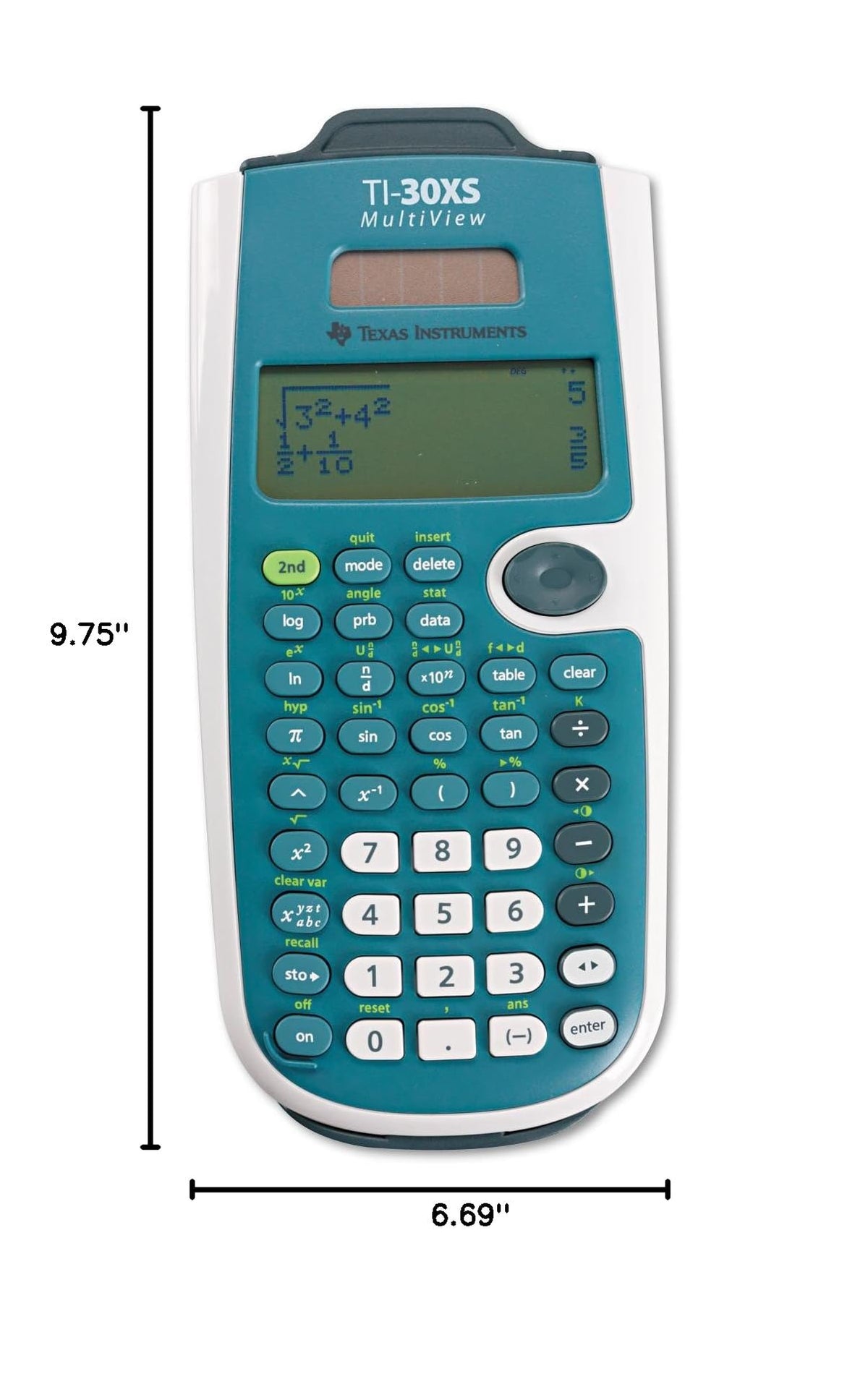 Texas Instruments Calculator TEXTI30XSMV, 0.8" x 3.5" x 7.3" – view 2
